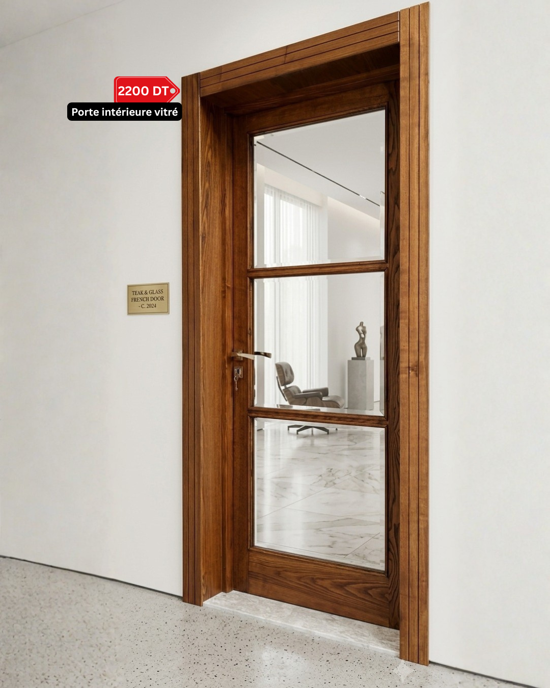 Porte Intérieure Vitrée Premium
